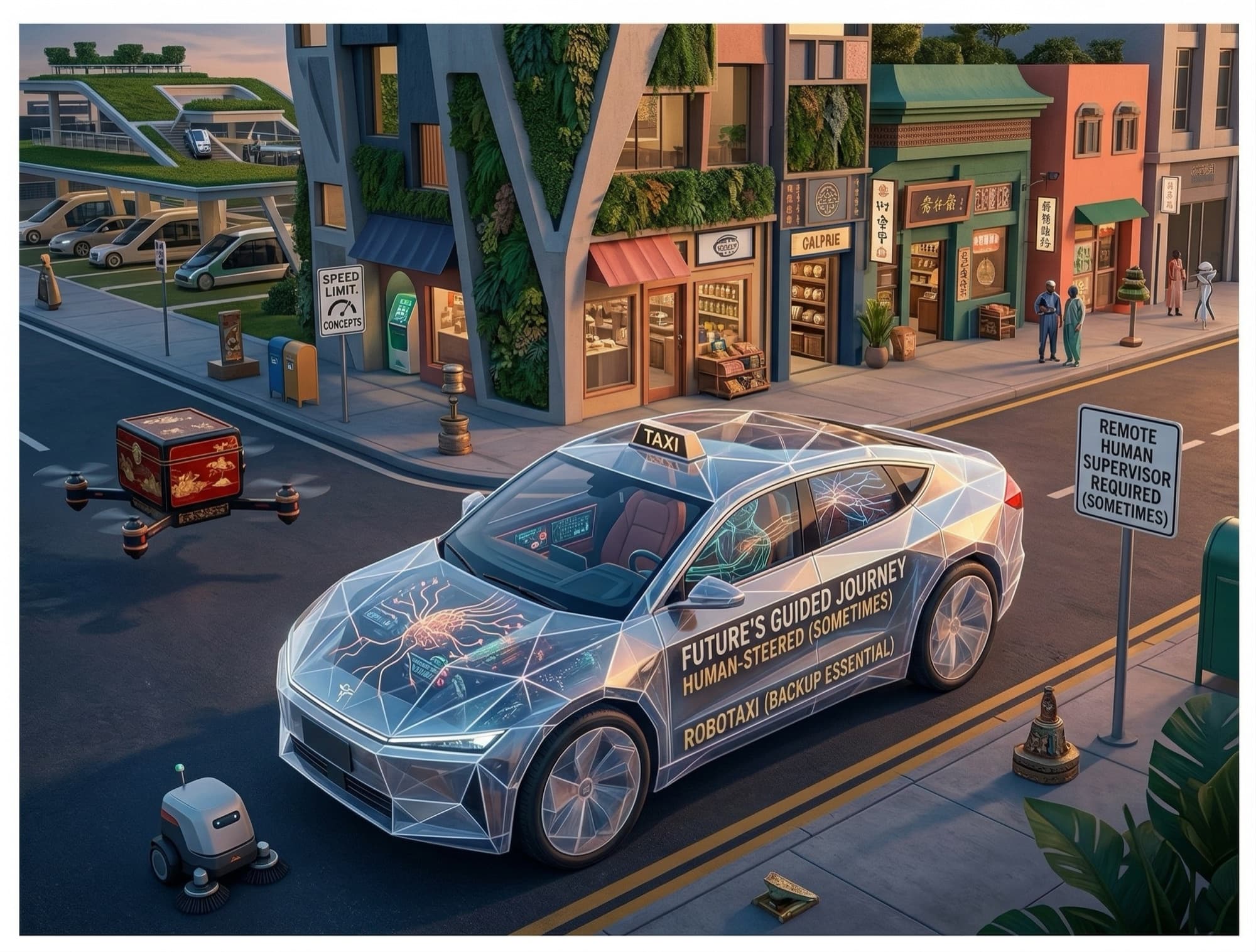 Tesla Says Its Robotaxis Are Sometimes Driven by Humans